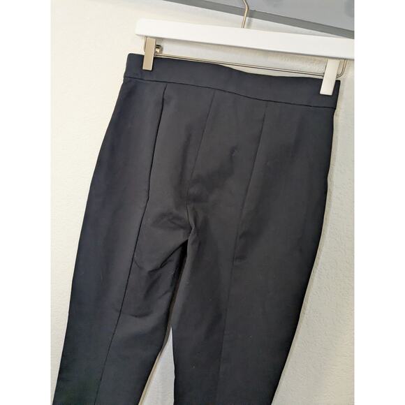 Everlane High Rise Cotton Flat Front Skinny Work Pants Womens Size 2 Black - Picture 6 of 7